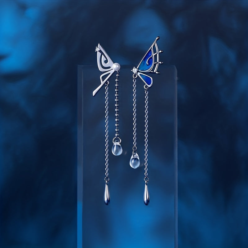 2pcs 1pair Hypoallergenic S925 Sterling Silver Earrings Needles, Holiday Collection Stud Earrings for Women, Sensitive Ears Chinese-Inspired Jewelry - Holiday Gift for Her (Christmas, Halloween) Girlfriend Gifts, Unique Desig