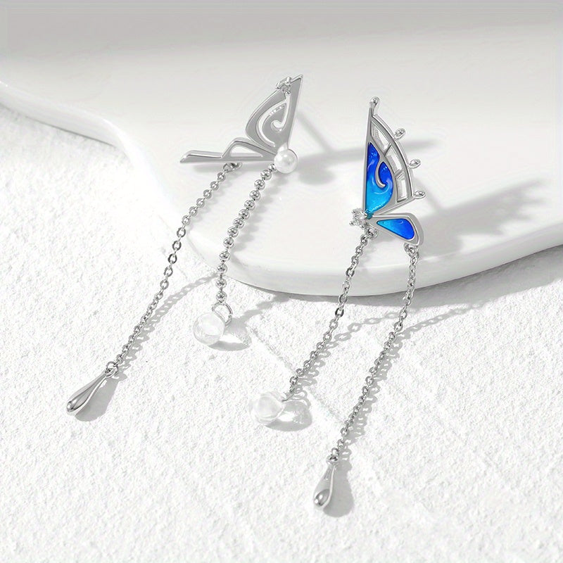 2pcs 1pair Hypoallergenic S925 Sterling Silver Earrings Needles, Holiday Collection Stud Earrings for Women, Sensitive Ears Chinese-Inspired Jewelry - Holiday Gift for Her (Christmas, Halloween) Girlfriend Gifts, Unique Desig