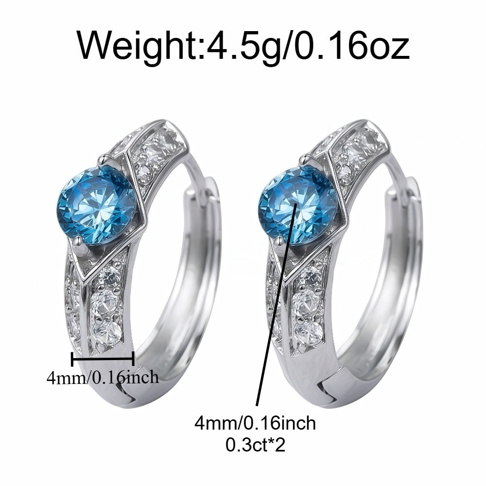 4.5g Moissanite Earrings For Women Men, D Color VVS1, 925 Sterling Silver Classic Style Stud Earrings, Fashion Essential Items, Suitable For Proposal Engagement Wedding, Best Christmas Halloween Gifts For Women Men