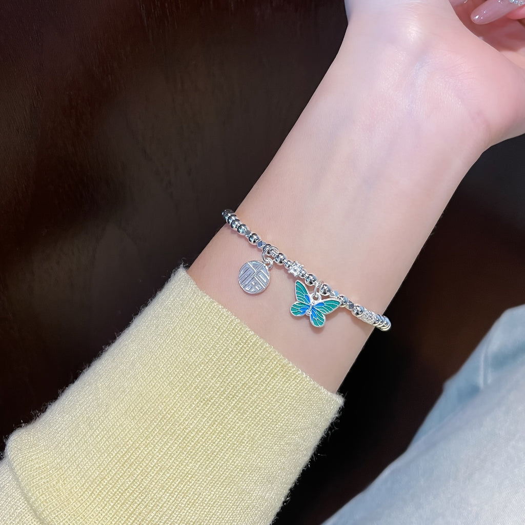 The Elegant Butterfly Bracelet Made of S925 Silvery Is a Popular And Stylish Choice., For Teenager