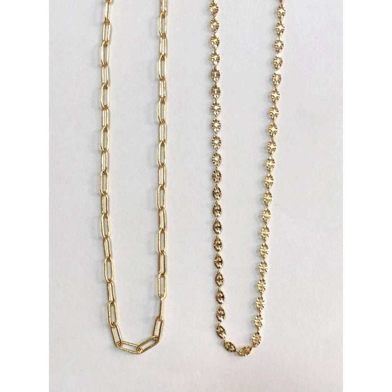 Lxalry Double Layer Clavicle Chain Necklace Women Girls Recycled Iron Stackable Jewelry Set Nickel - Lead - Birthday Anniversary