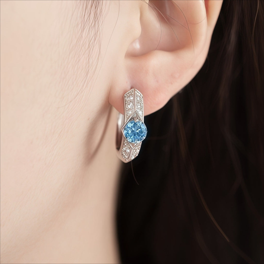 4.5g Moissanite Earrings For Women Men, D Color VVS1, 925 Sterling Silver Classic Style Stud Earrings, Fashion Essential Items, Suitable For Proposal Engagement Wedding, Best Christmas Halloween Gifts For Women Men