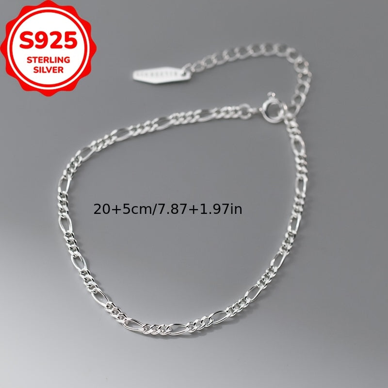 S925 Silver Fresh Sweet Ins Style Unique Smooth Rhombus Interlocking Bracelet, Casual Fashion, Gift For Her, Minimalist Bracelet, Trendy Accessory, Delicate Craftsmanship, Interlocking Chain, Stylish Bracelet, Fashion Enthusiasts