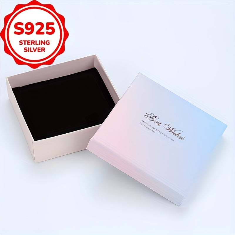 1pc S925 Sterling Silvery Full Butterfly Double Layer Bracelet with Synthetic Synthetic Zirconia Inlay, Elegant and Versatile Design Suitable for Daily Wear or Party Events, Holiday Gift